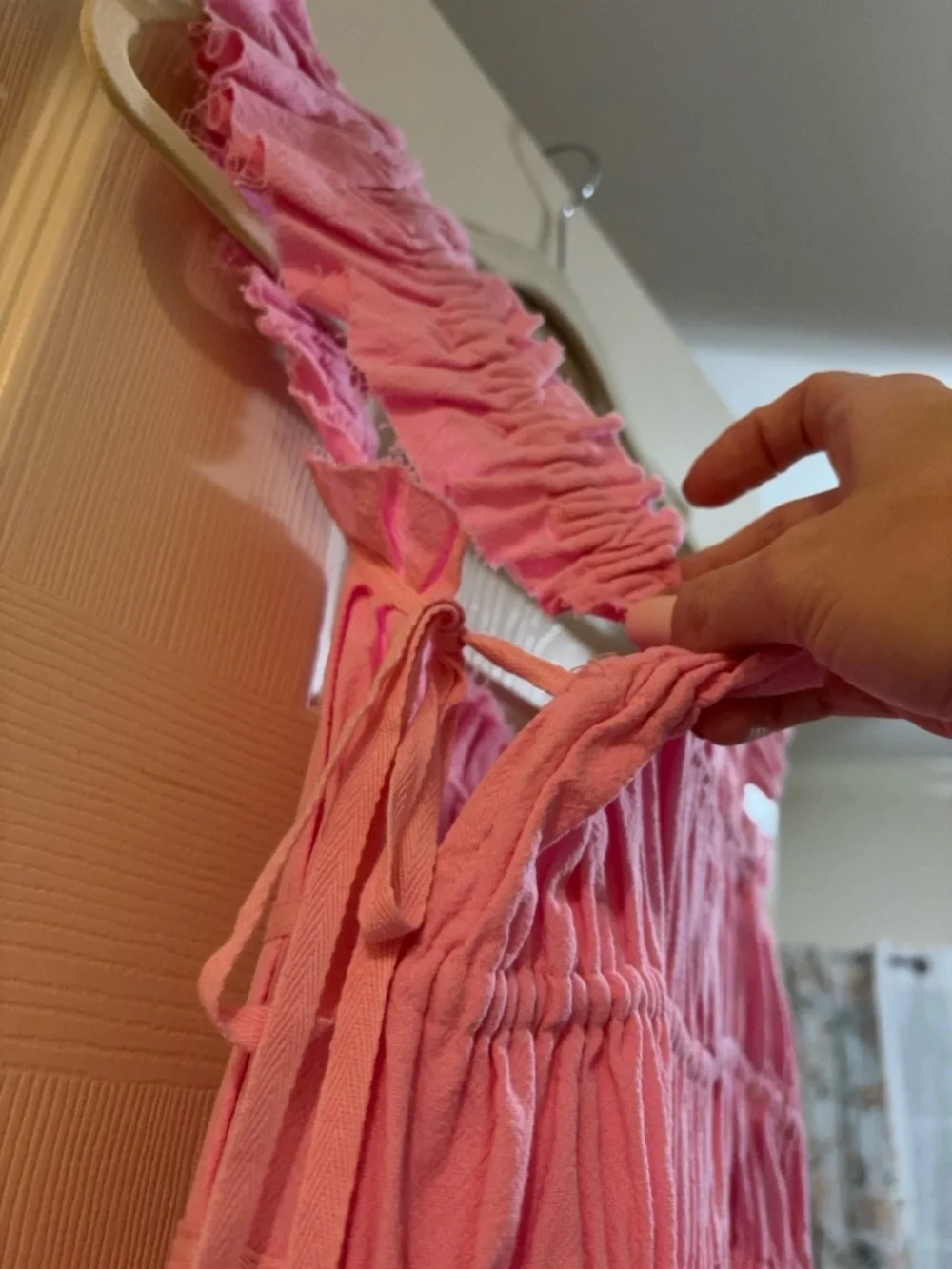 Pink Ruffled Strap Sundress - NWT - Picture 2 of 6